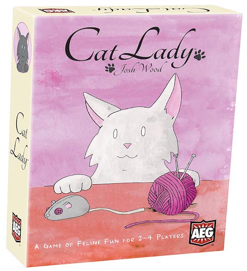 cat lady playing cards